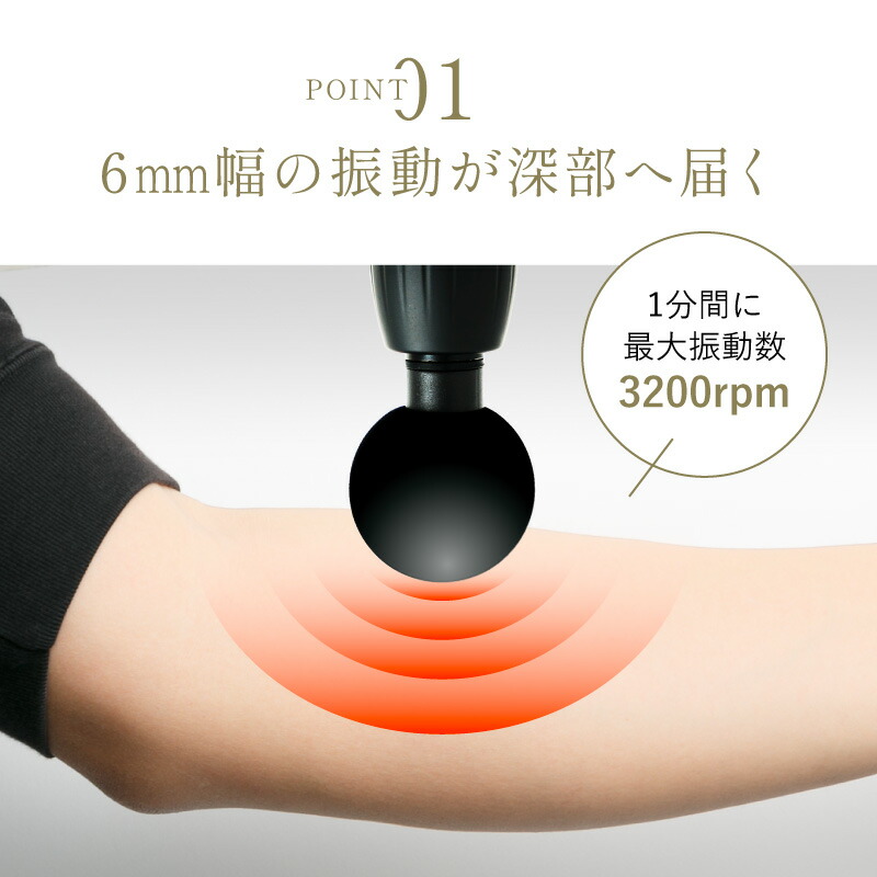 楽天市場】ハンディ振動マシン マッサージガン ハンディガン