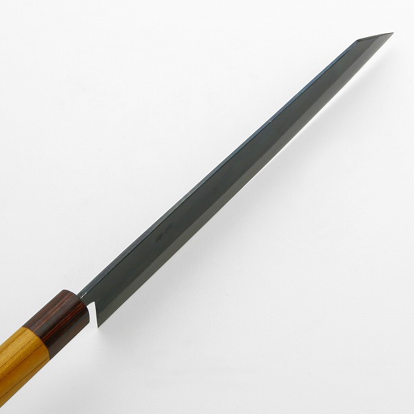 楽天市場】元兼 切付型 和牛刀 240mm 両刃 青紙1号 割込み 黒打ち