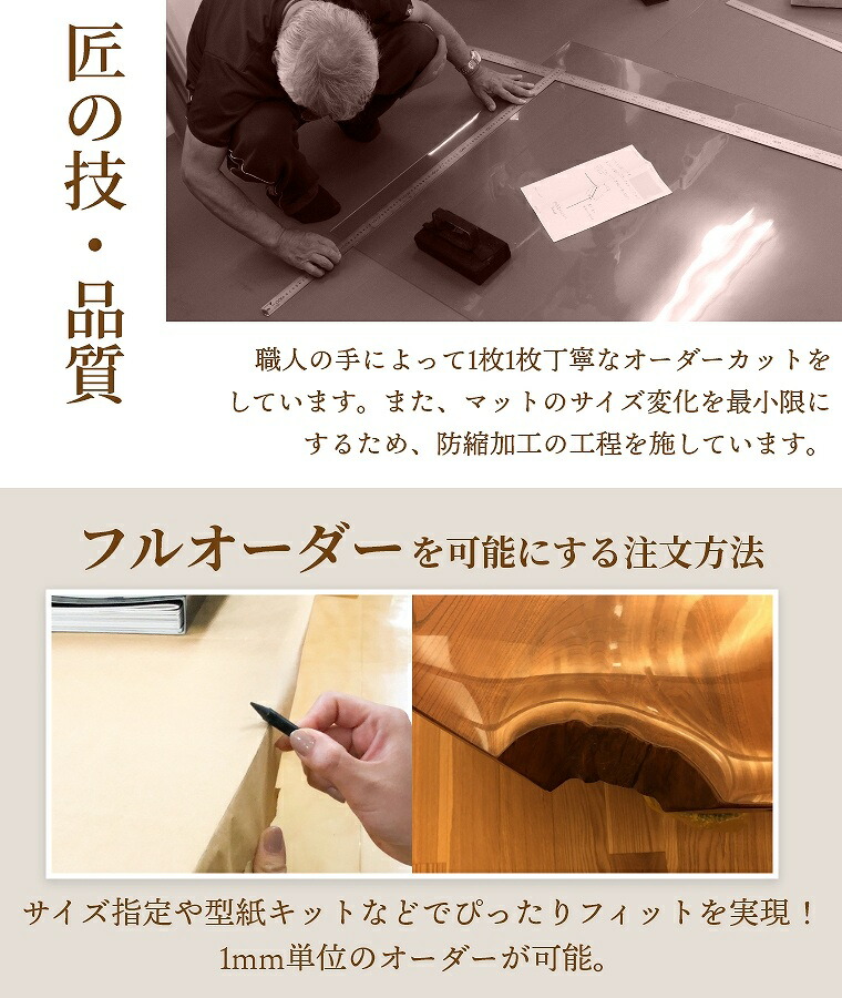 楽天市場】テーブルマット 透明 ビニールマット ダイニング テーブル