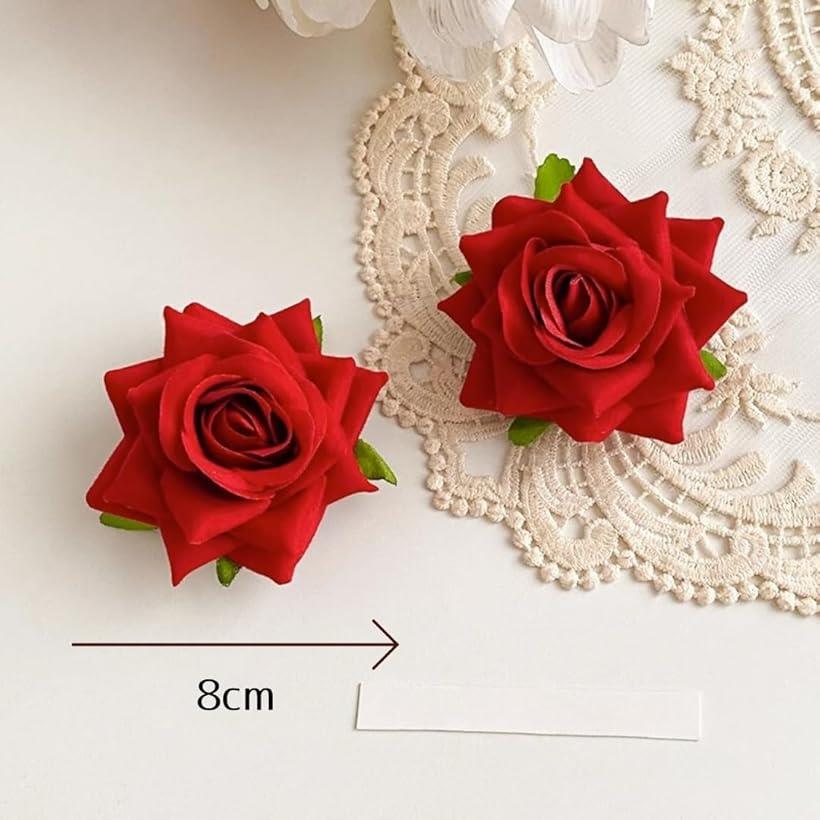 楽天市場】薔薇 ヘアピン バラ ヘアクリップ ローズ ヘアアクセサリー