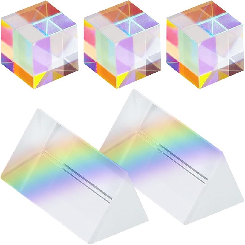 楽天市場】プリズム 光学ガラス 虹 実験 教育 レインボー 立方体 三角
