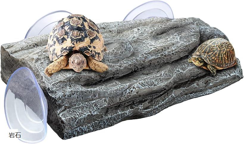 楽天市場】亀 浮島 爬虫類 吸盤固定 甲羅干し 水生造園 避難場所