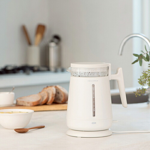 楽天市場】【数量限定うれしい特典付】電気ケトル レコルト recolte