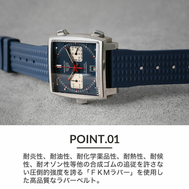 楽天市場】【タグホイヤー TAG Heuer 対応】MOD FKM VINTAGE RUBBER