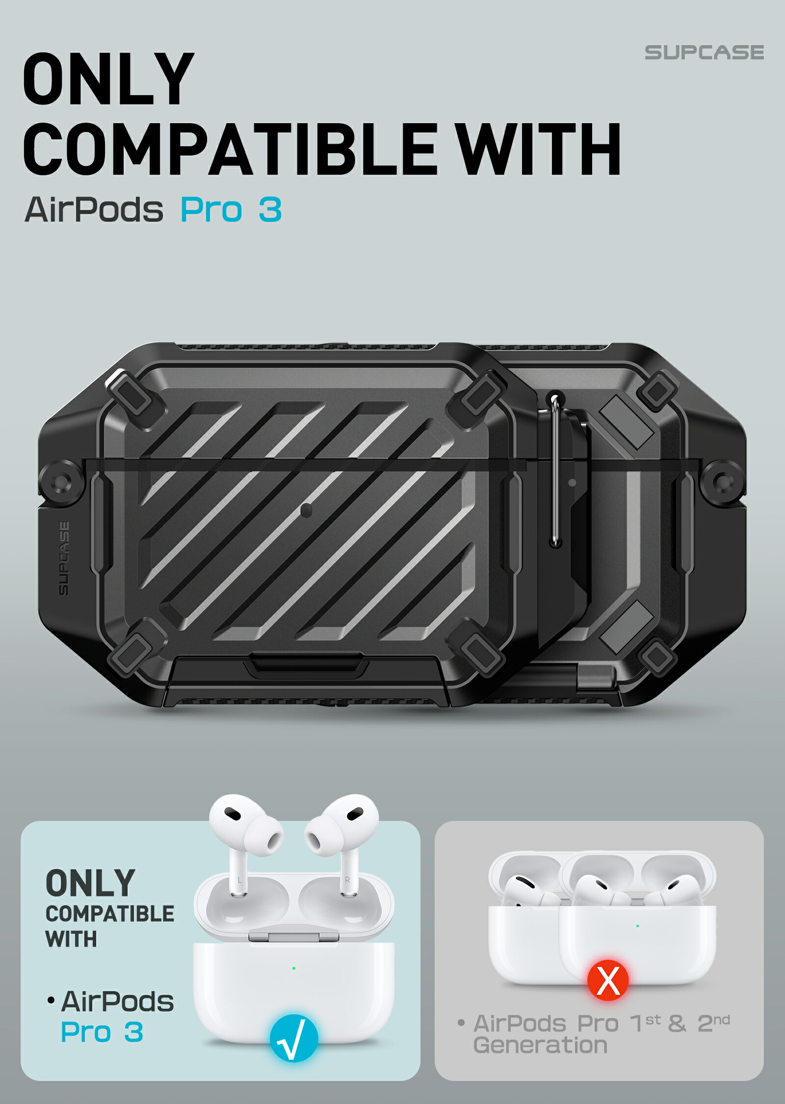 楽天市場】SUPCASE AirPods Pro 3 ケース 2025 防水カバー Airpods 4