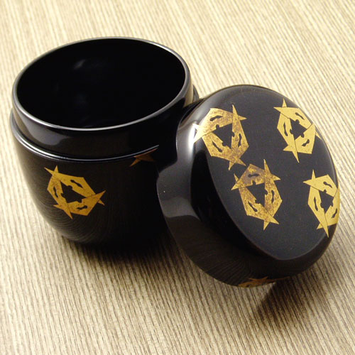 楽天市場】【茶道具】【送料無料】黒中棗鱗鶴蒔絵宮田宗景作（共箱