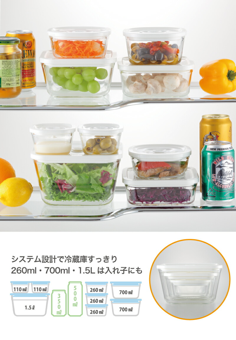 楽天市場】【公式】簡単密閉！ iwaki(イワキ) 密閉パック＆レンジ 角型