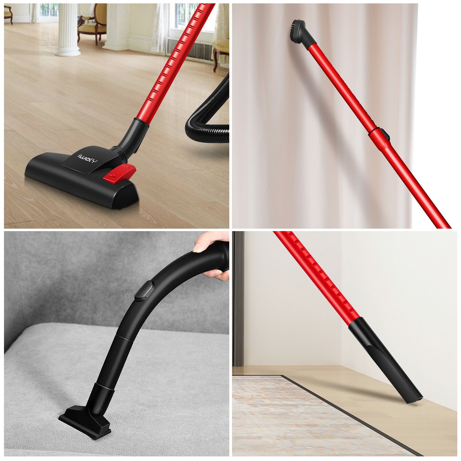 楽天市場】掃除機 キャニスター サイクロン式 20000Pa 超強力吸引