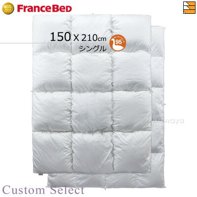 楽天市場】フランスベット 羽毛布団 シングル ASの通販