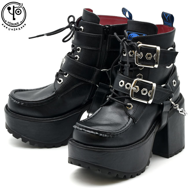 楽天市場】ヨースケ YOSUKE 【靴下の購入特典つき】 厚底ブーツ