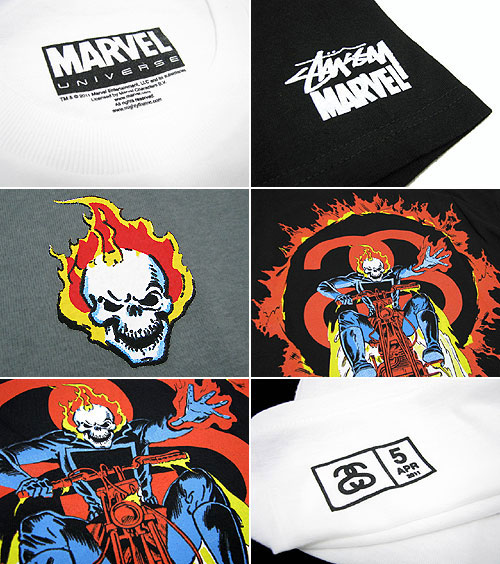 楽天市場】ステューシー STUSSY×MARVEL COMICS Ghost Rider Tシャツ