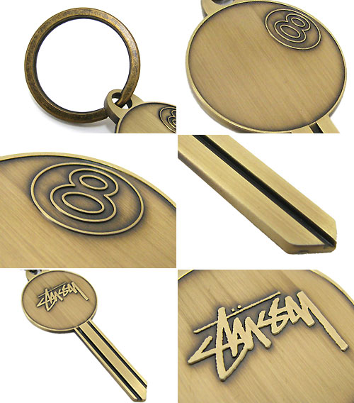 楽天市場】ステューシー STUSSY 14F 8 Ball Blank キーホルダー(stussy