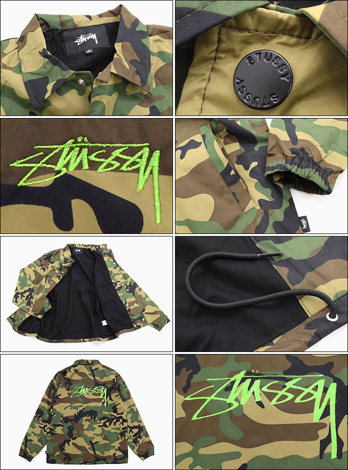 楽天市場】ステューシー STUSSY ジャケット メンズ Camo Cruize Coach