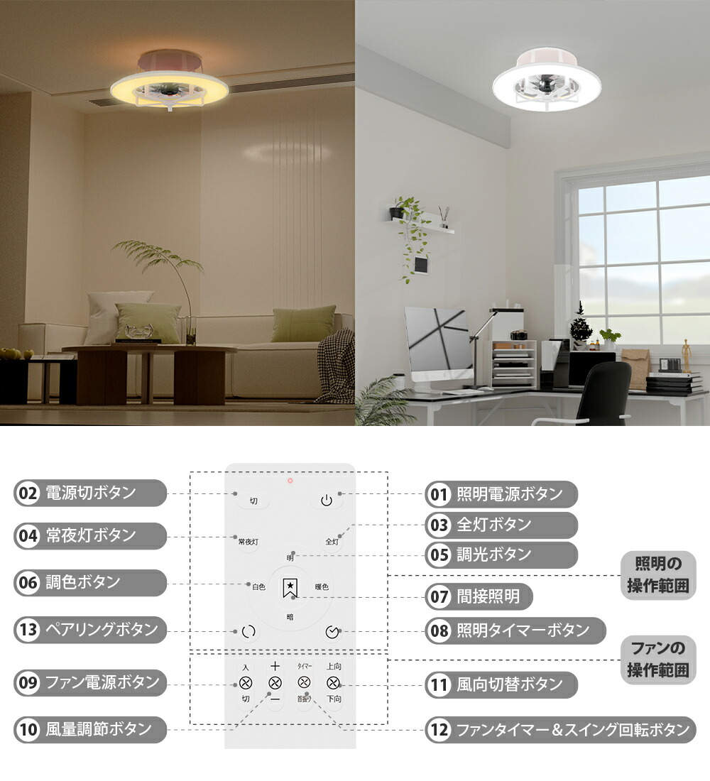 楽天市場】【11％OFFクーポン+P5倍☆3/1限定】シーリングファンライト