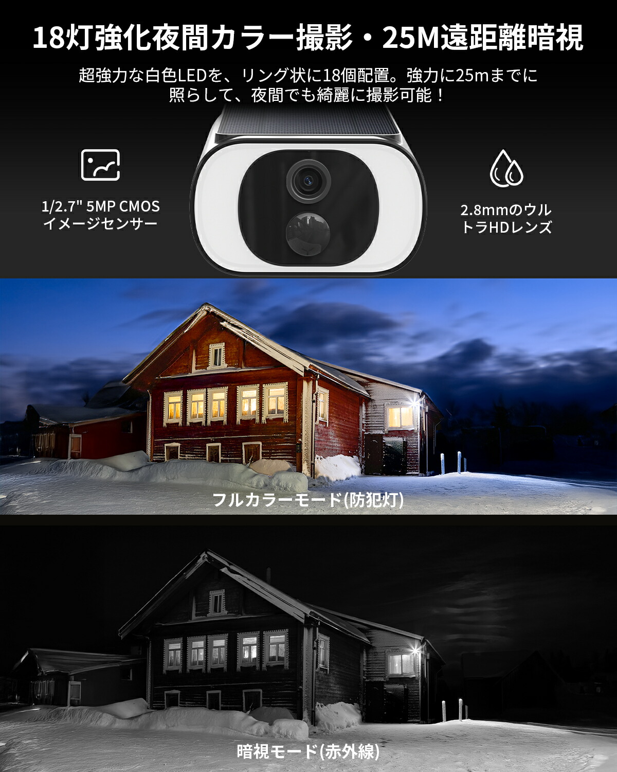 楽天市場】【ソーラーパネル一体型・充電も配線も不要・永久無料