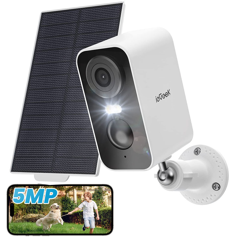 楽天市場】☆500万超高画素・完全無線設計☆ ieGeek 防犯カメラ 屋外