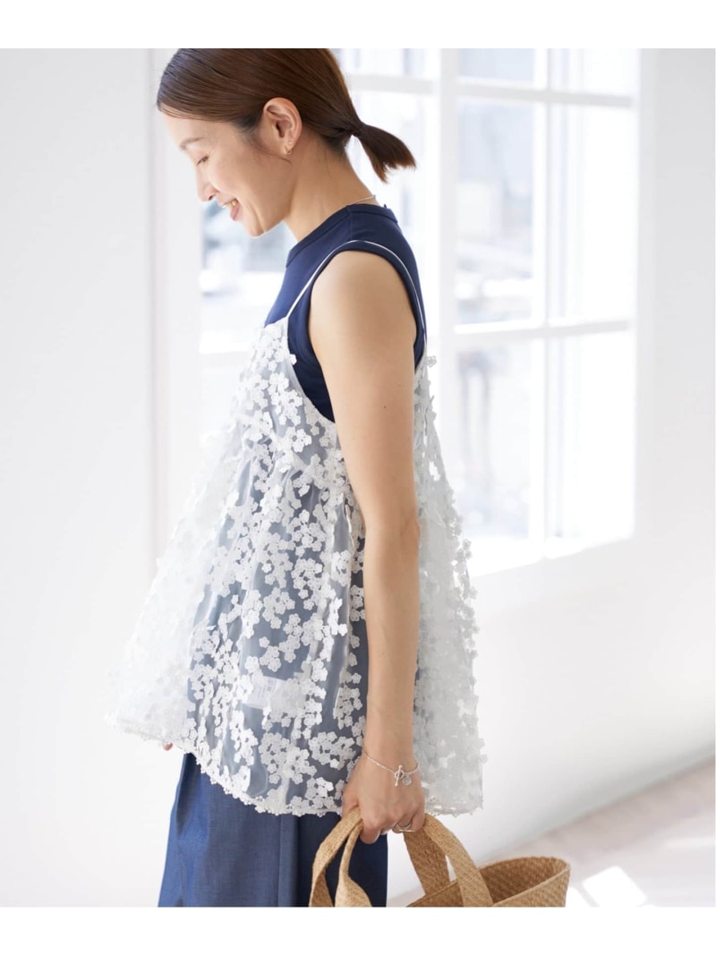 楽天市場】フラワーエンブロイダリー キャミソール IENA イエナ