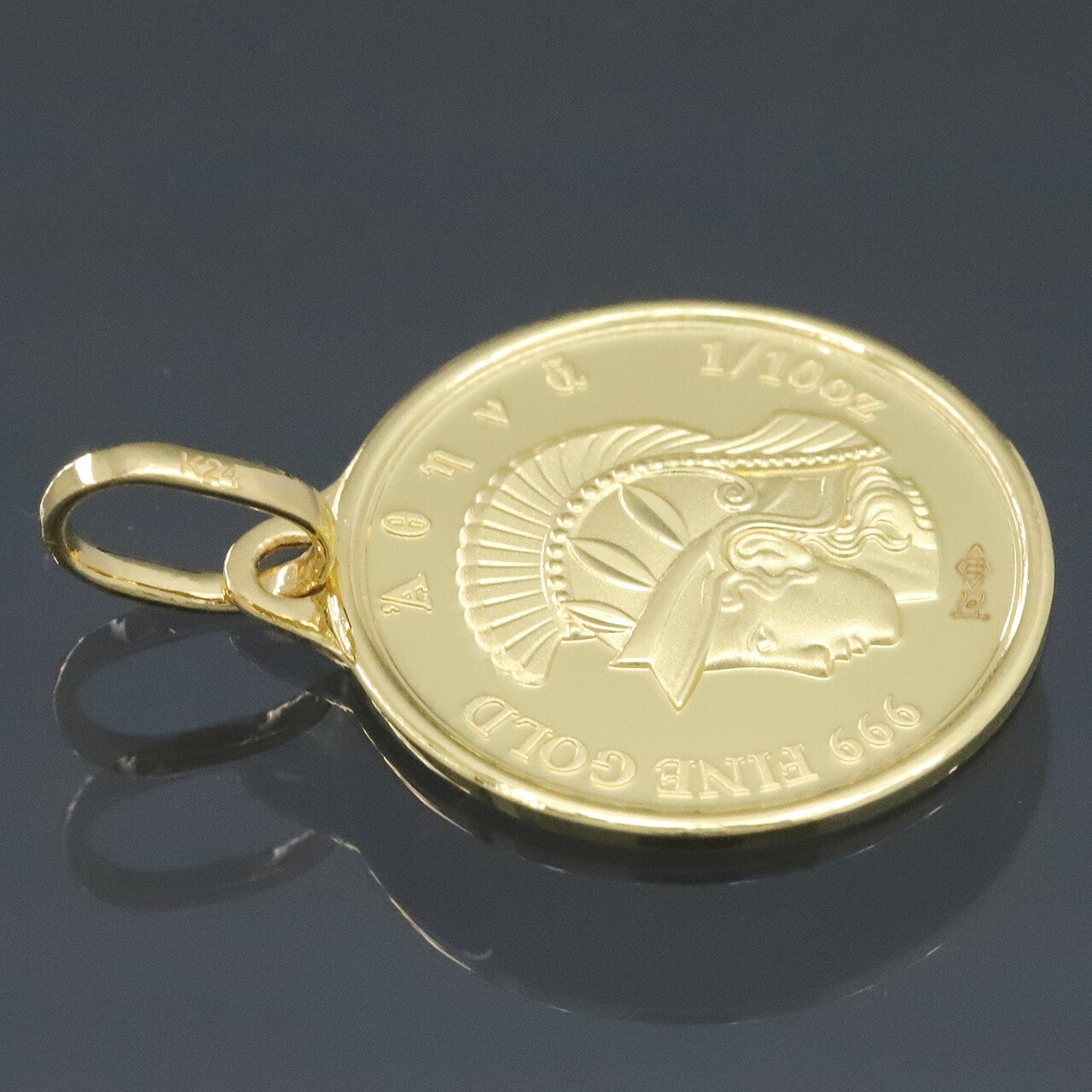 楽天市場】【廃盤】 24金 コイン ネックレストップ ペンダントヘッド