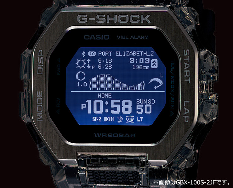 楽天市場】G-SHOCK Gショック G-LIDE GBX-100S-1JF ブラック＆クリア