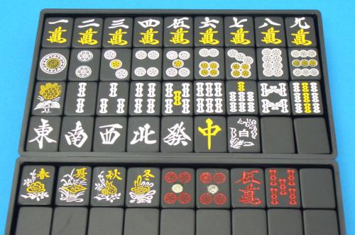 楽天市場】麻雀セット DX麻雀マット（69cm四方）と麻雀牌金龍