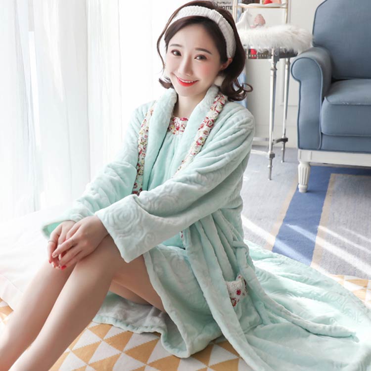 楽天市場】バスローブ 花柄が可愛い 2点セット ネグリジェ 着る毛布 姫