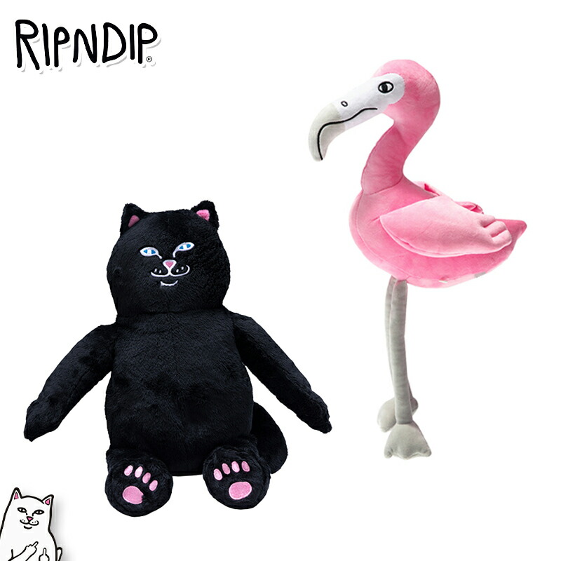 楽天市場】リップンディップ RIPNDIP ぬいぐるみ ネコ フラミンゴ