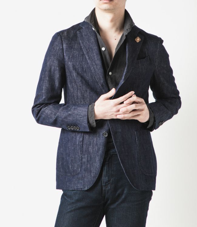 楽天市場】ラルディーニ/LARDINI デニム ジャケット メンズ テーラード