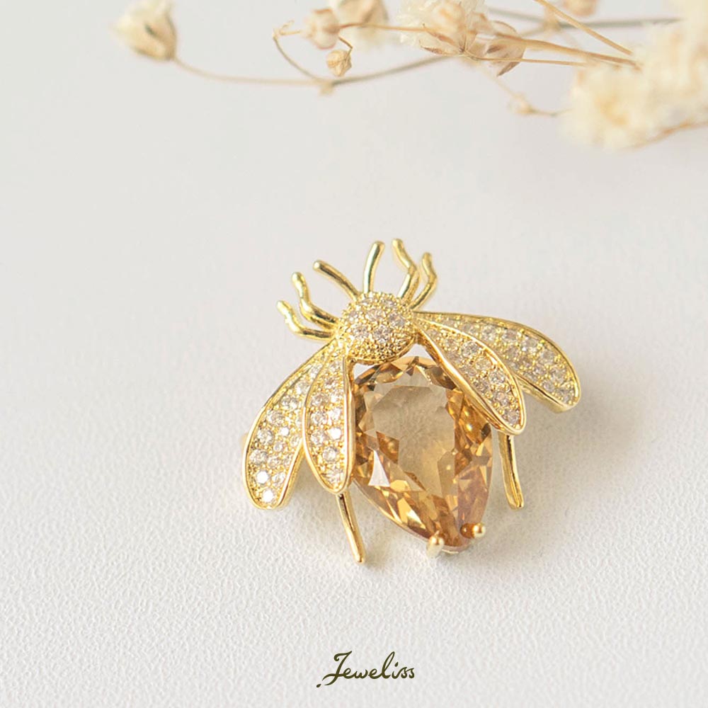 楽天市場】ブローチ 蜂（ブローチ｜レディースジュエリー
