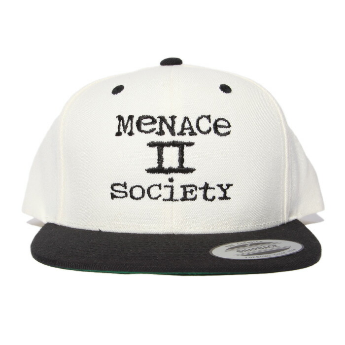 楽天市場】【送料無料】MENACE II SOCIETY SNAPBACK CAP【WHITE×BLACK