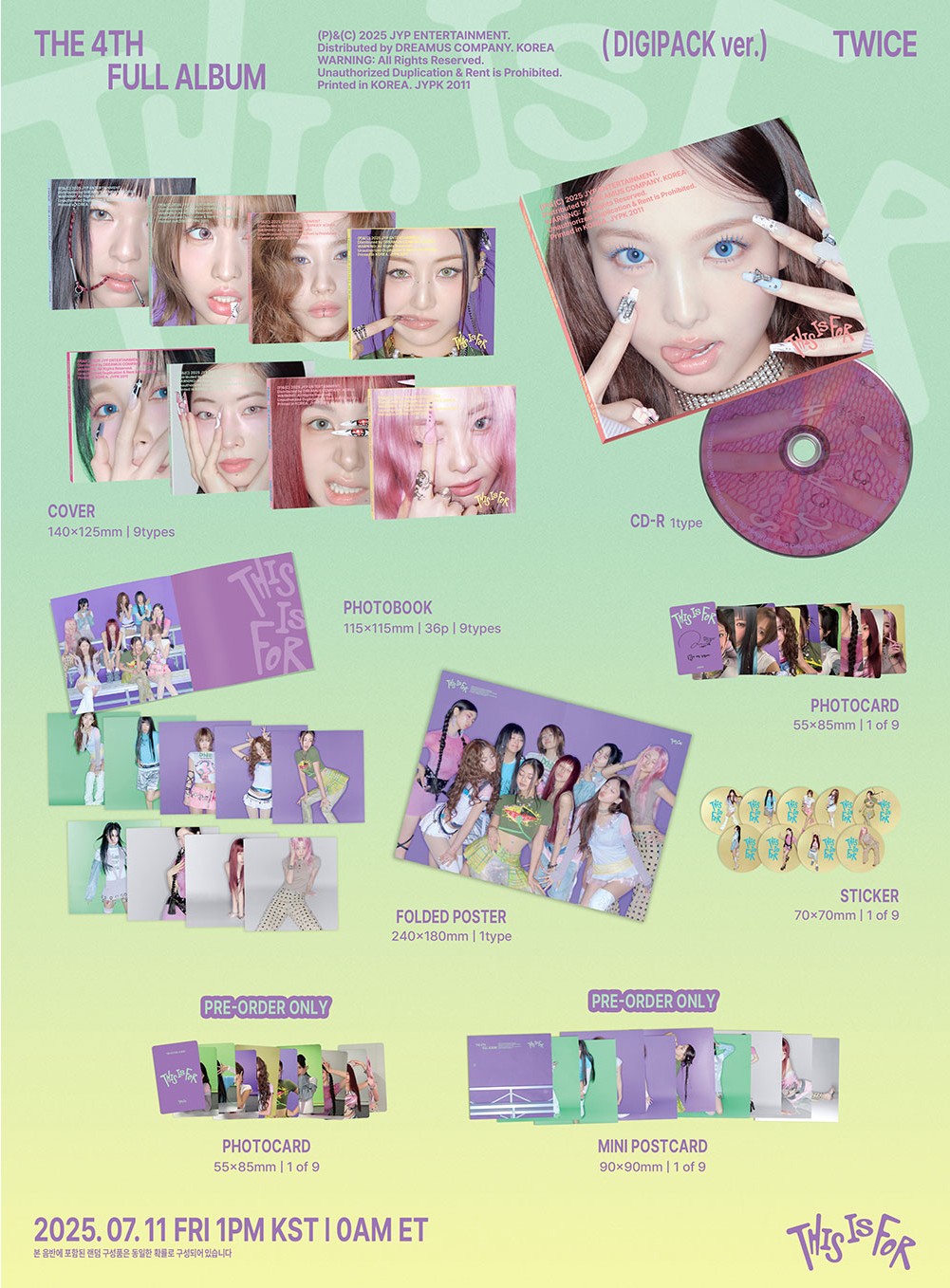 楽天市場】TWICE - 4TH FULL ALBUM 「THIS IS FOR」 (DIGIPACK ver