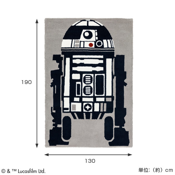 楽天市場】□在庫限り・入荷なし□スターウォーズ ラグ スミノエ R2-D2