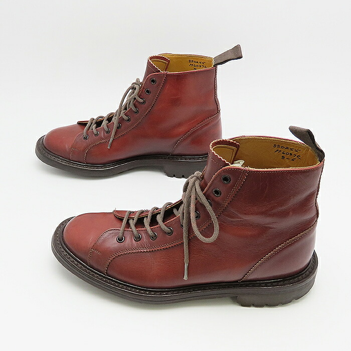 楽天市場】トリッカーズ モンキーブーツ 約27cm #8.5 赤茶 レザー