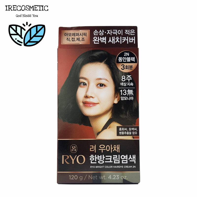 楽天市場】＼リョ／ ウアチェ 漢方クリーム 白髪染め 120g【全6色】/毛