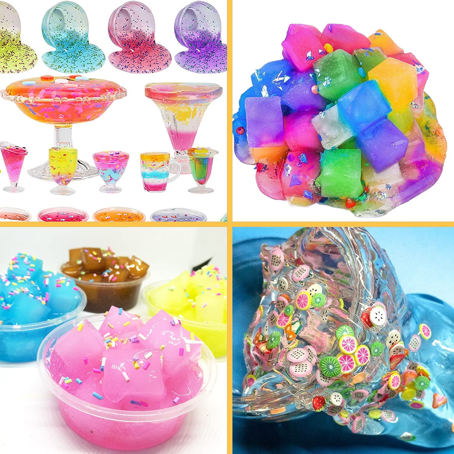 楽天市場】スライム キット 水晶粘土 DIY ねんど セット おもちゃ