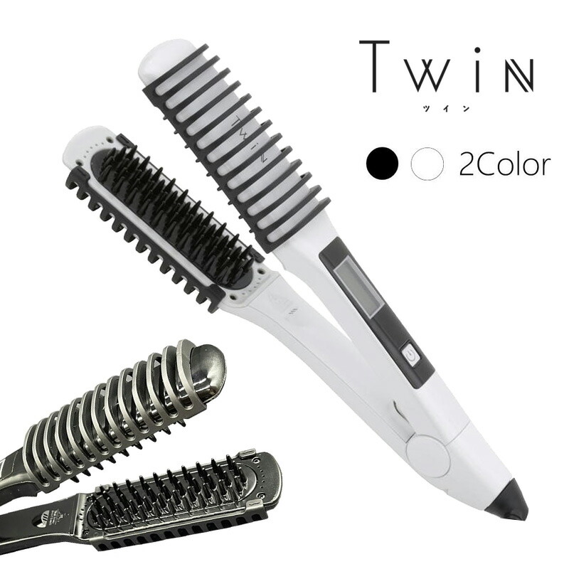 楽天市場】【正規品】Twinアイロン SM-3038 ホワイト ブラック 内巻き
