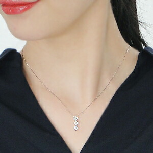 楽天市場】Pt900/K18YG/PG【0.3ct】3WAY 3連 フラワー ダイヤモンド