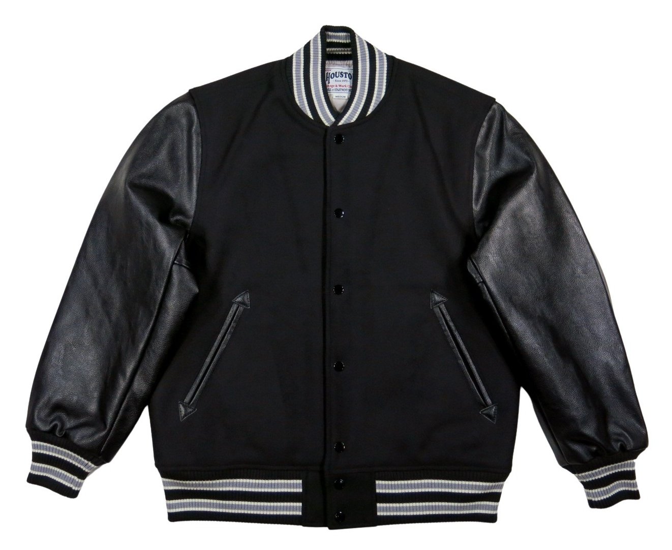 楽天市場】【3色4サイズ】 jf901 新品 HOUSTON PUレザー × メルトン