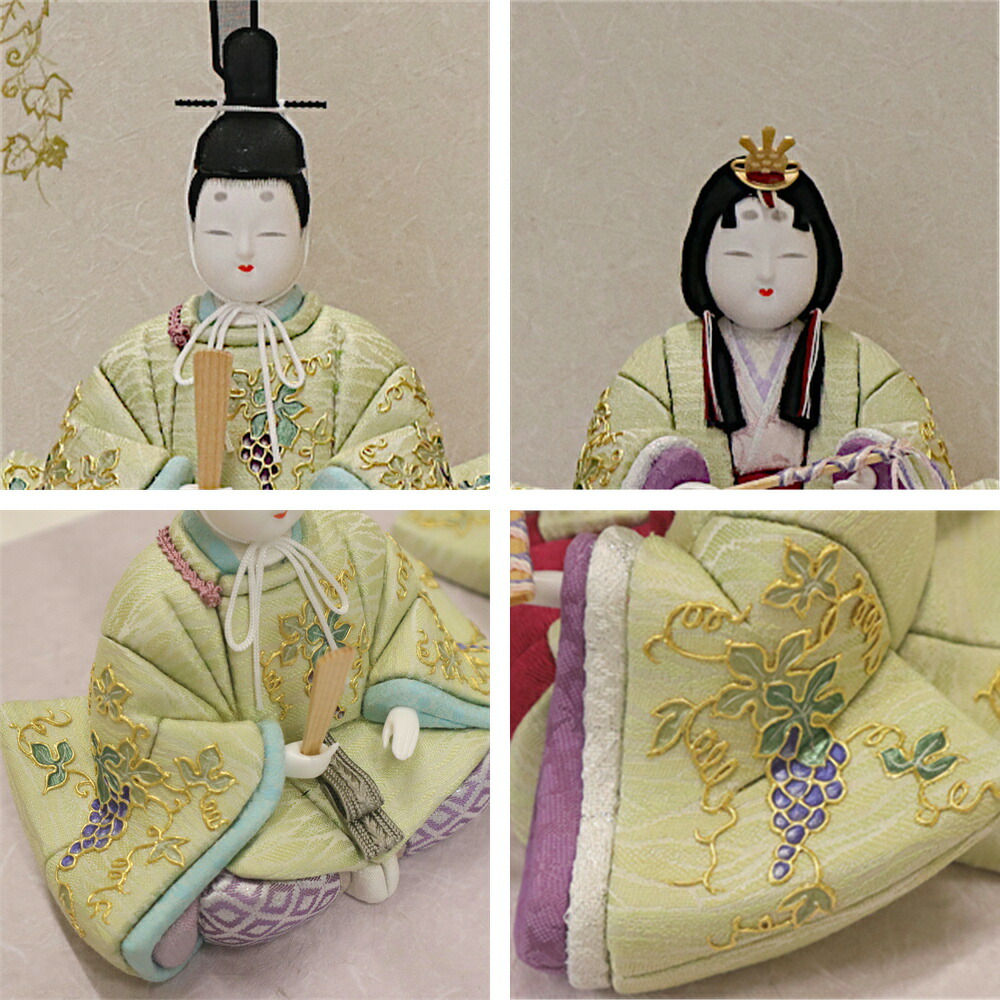 楽天市場】【購入特典あり】 雛人形 親王飾り 木目込人形 江戸木目込