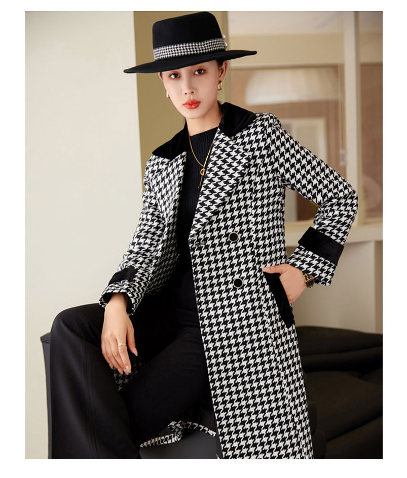 楽天市場】千鳥格子コート レディース コート ミックス素材 冬 千鳥格