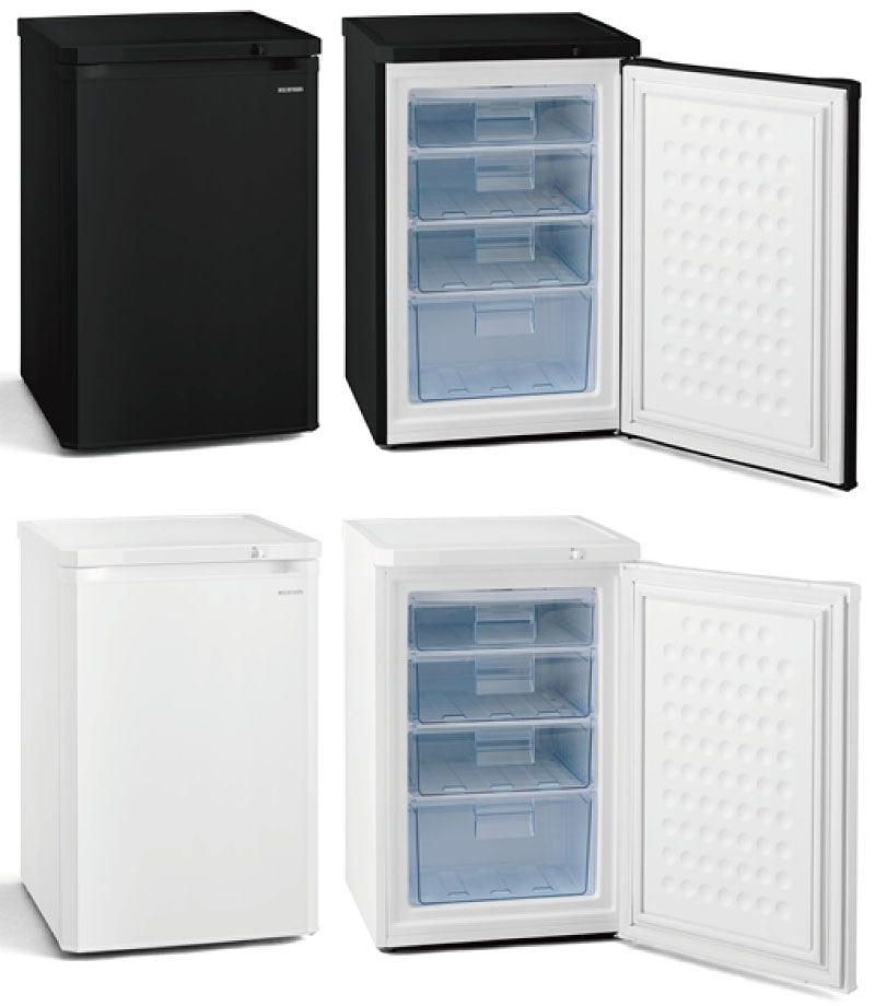 楽天市場】[IUSD-9B-W] アイリスオーヤマ 冷凍庫 右開き 片開きタイプ