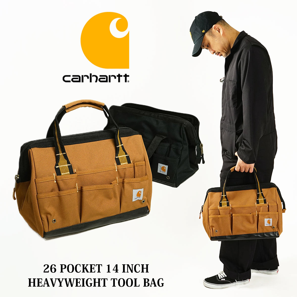 楽天市場】カーハート Carhartt 14インチ 26ポケット ヘビーウエイト