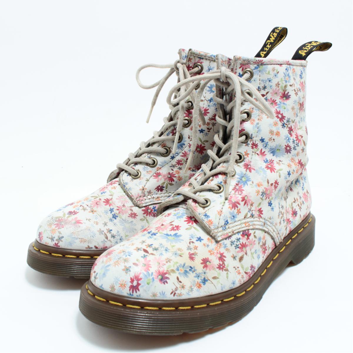 楽天市場】古着 ドクターマーチン Dr.Martens 花柄 8ホールブーツ UK5
