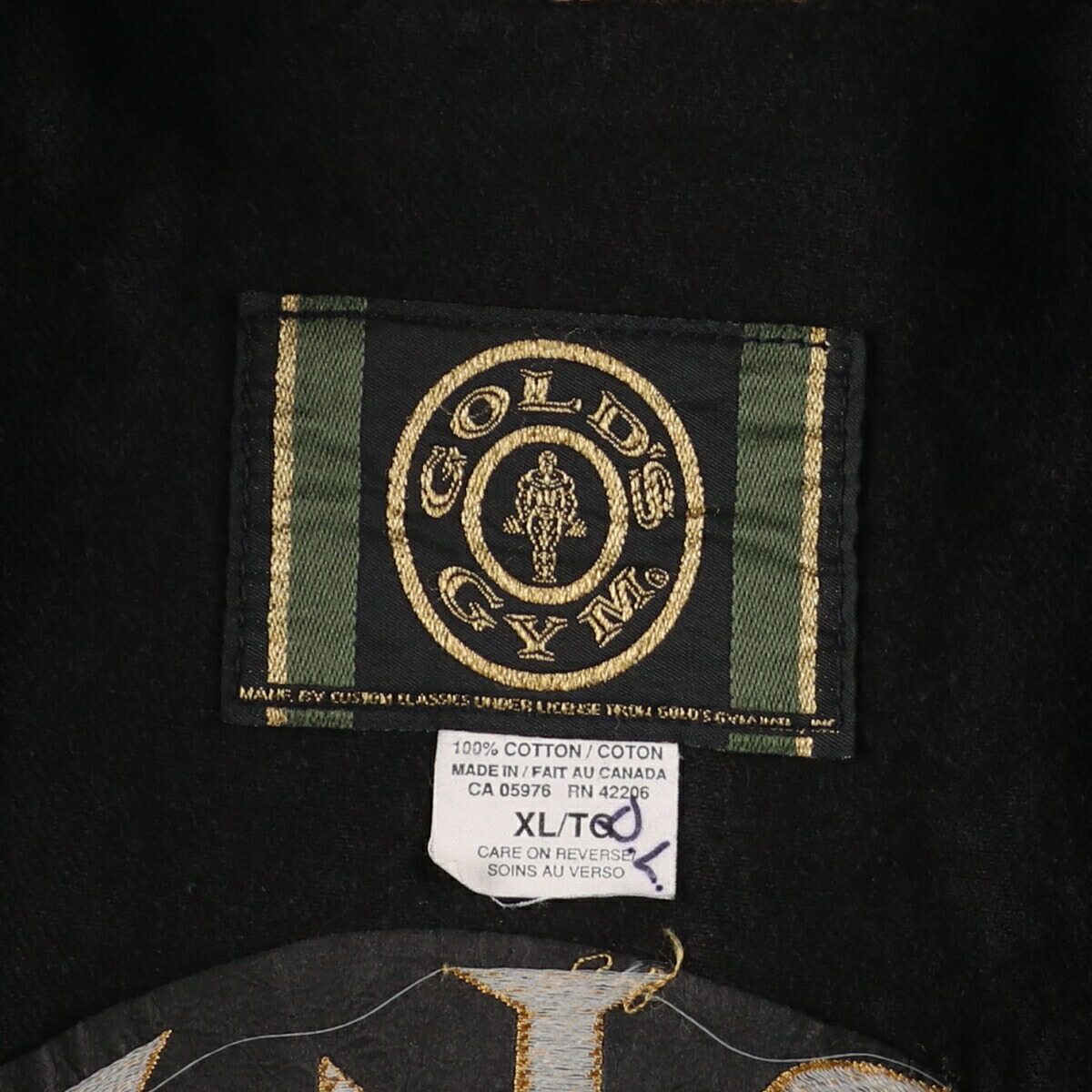 楽天市場】古着 ゴールドジム GOLD'S GYM バック刺繍 デニムスタジャン