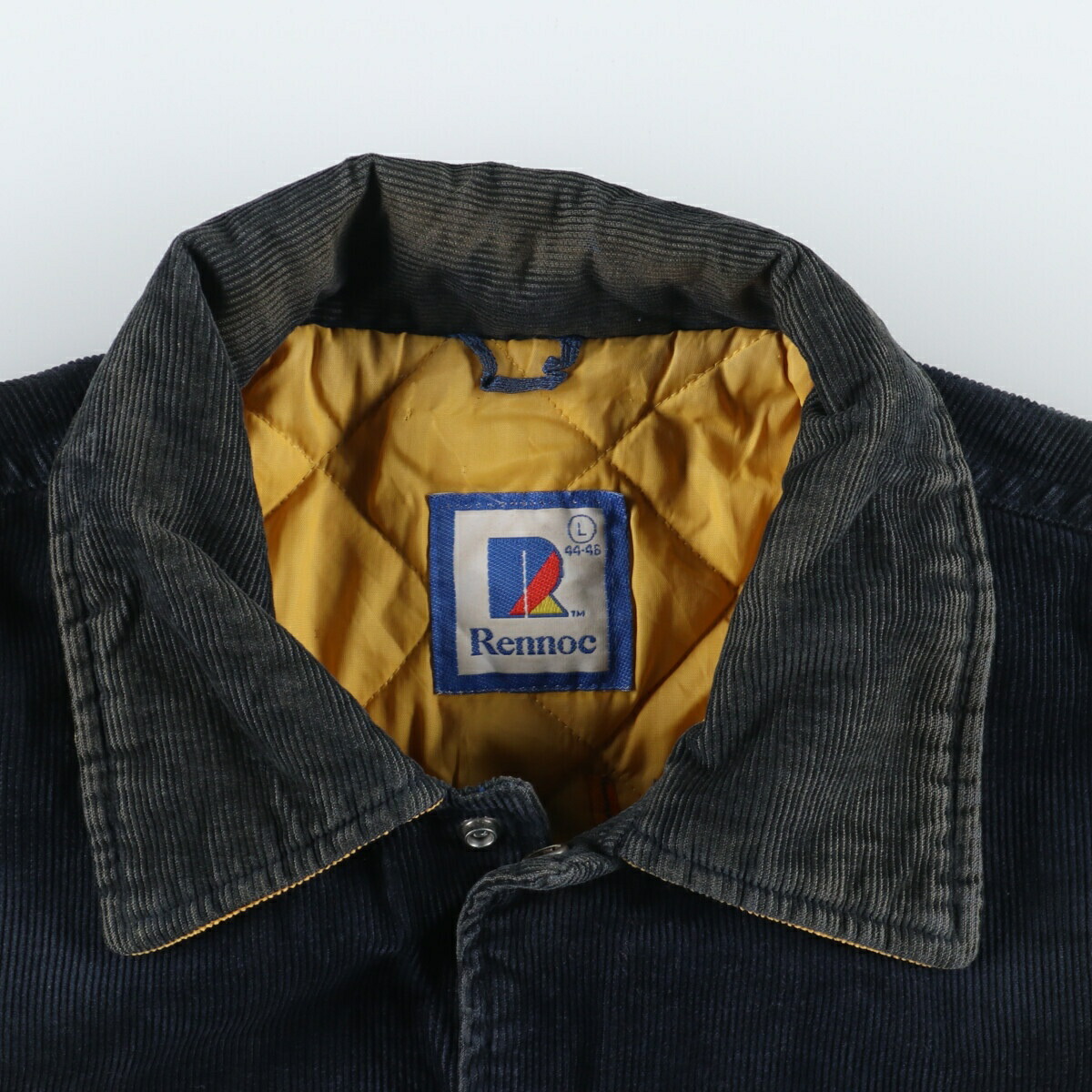 楽天市場】古着 80年代 Rennoc バック刺繍 コーデュロイスタジャン