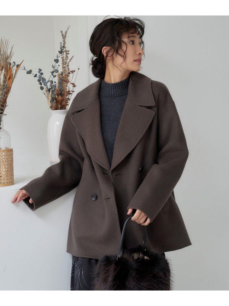 楽天市場】【SALE／50%OFF】Super140ビッグカラーウールリバーコート