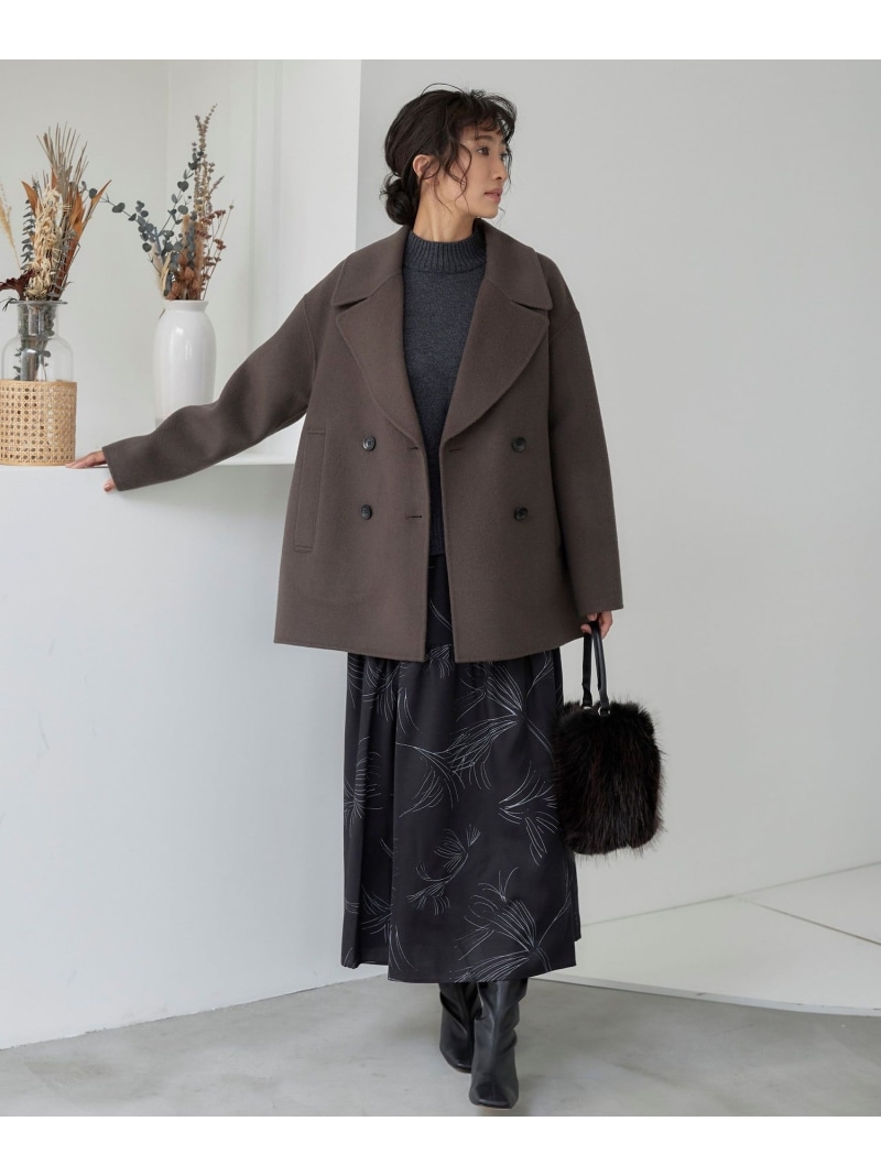 楽天市場】【SALE／50%OFF】Super140ビッグカラーウールリバーコート