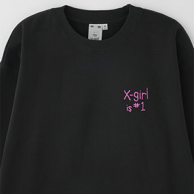 楽天市場】【 X-girl エックスガール 】 X-girl FLAG BIG SWEAT TOP
