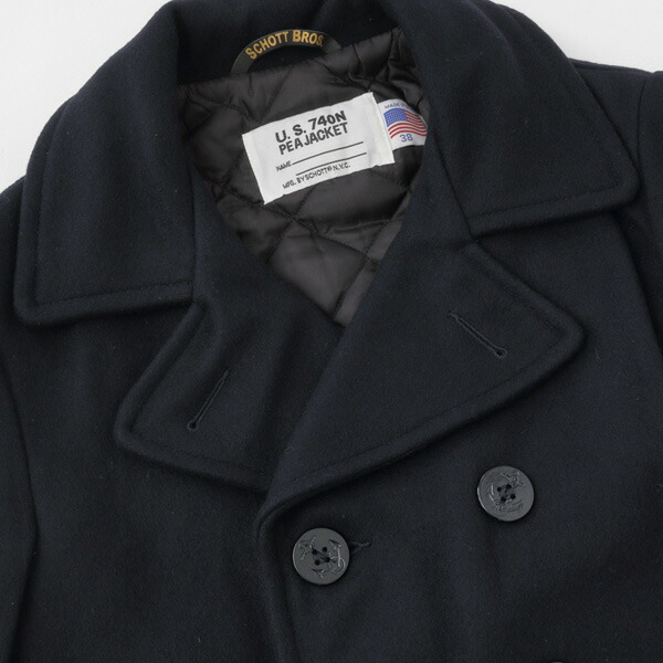 楽天市場】SCHOTT ショット 7658 US740N PEA COAT ピーコート