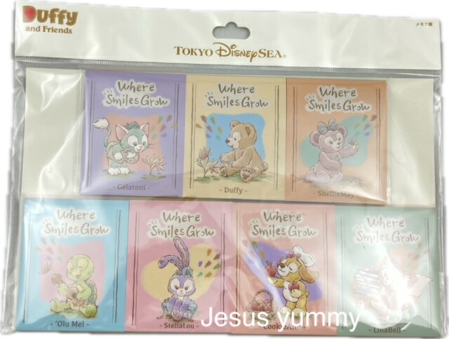 在庫少】東京ディズニーシー ダッフィー＆フレンズ メモセット メモ帳