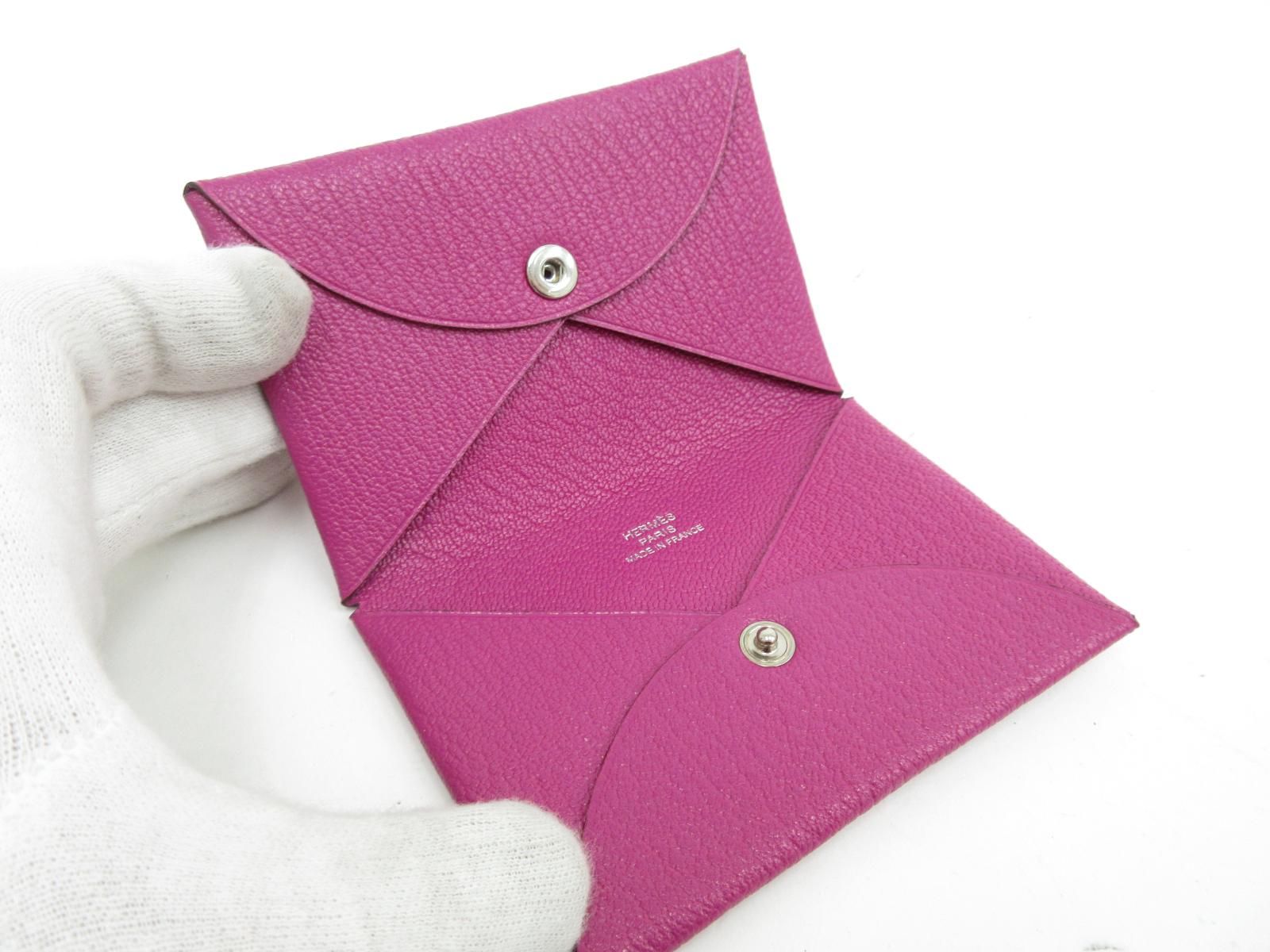 楽天市場】HERMES(エルメス) カルヴィ カードケース 紫 パープル系